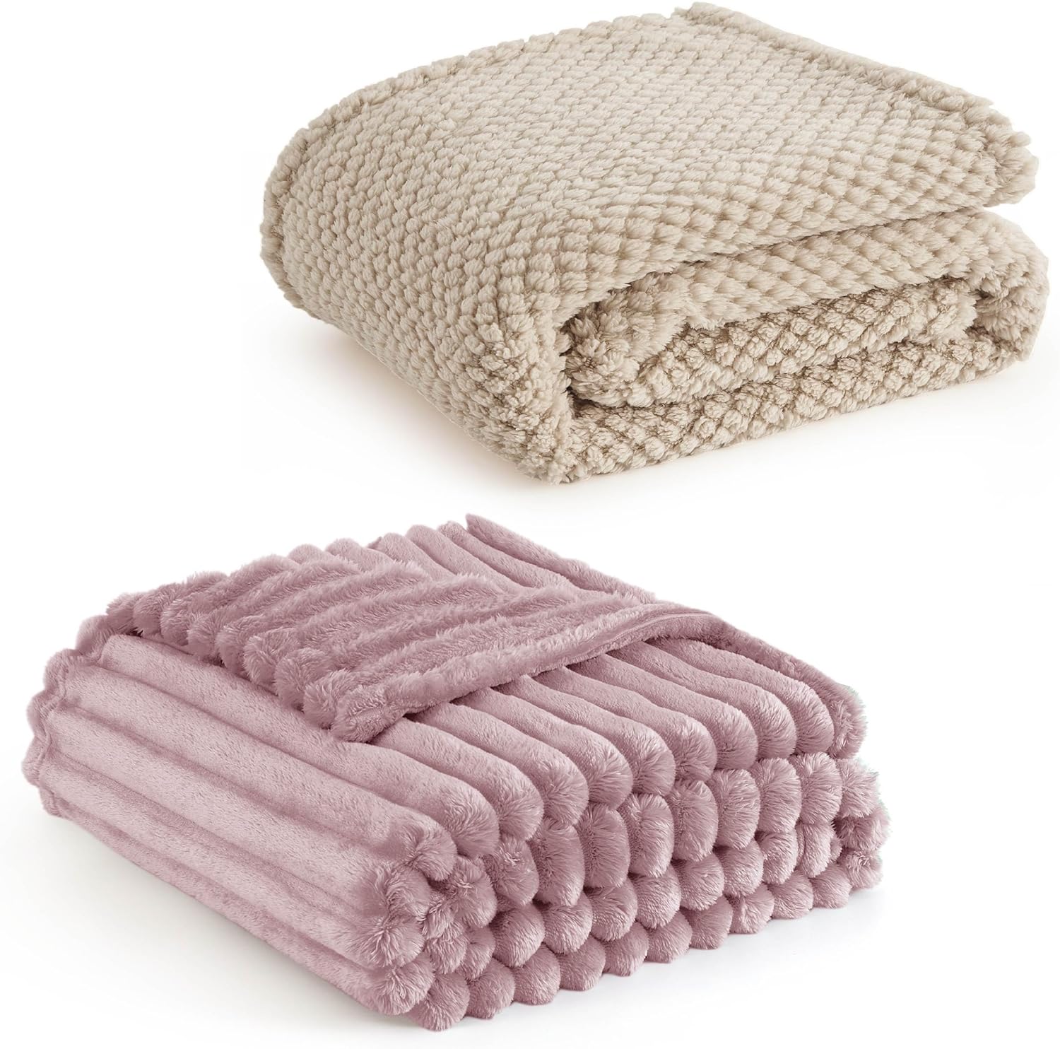 Blanket & Beige Throw Blanket