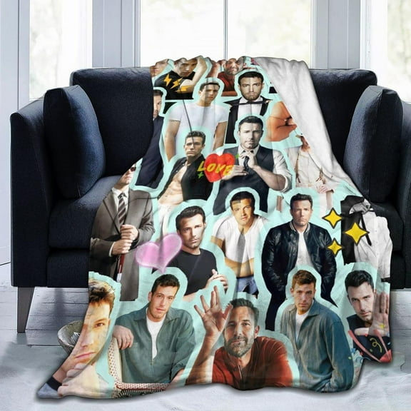 Blanket Ben Affleck Ultra-Soft Micro Fleece Wollen Blankets Throw Blankets Carpet Gift for Home Decoration,Decor Sofa,Office,Dormitory Bed car Camp Couch All Seasons