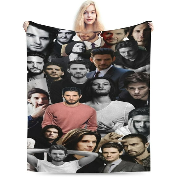 Blanket Ben Barnes Soft and Comfortable Wool Fleece Throw Blankets Gift for Home Decoration Sofa Office car Camping Yoga Travel Home Decoration Cozy Plush Beach