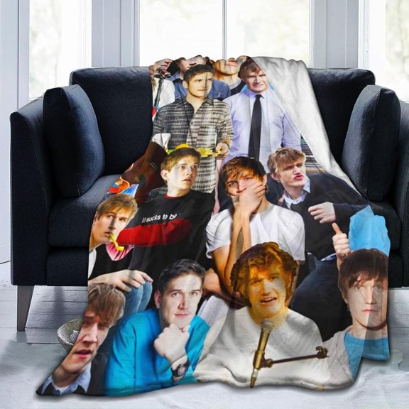 Blanket Bo Actors Burnham Throw Flannel Blankets Warm Soft Cozy Fuzzy Blanket for Bed Sofa Couch Camping Travel Gift Blankets for All Seasons 60"x50"