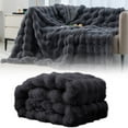 thumbnail image 1 of Blanket,Bubble Blanket All Season Nap Sofa Leisure Conditioner Cover Blanket Plush Sofa Blanket Living Room Sleeping Blanket, 1 of 7