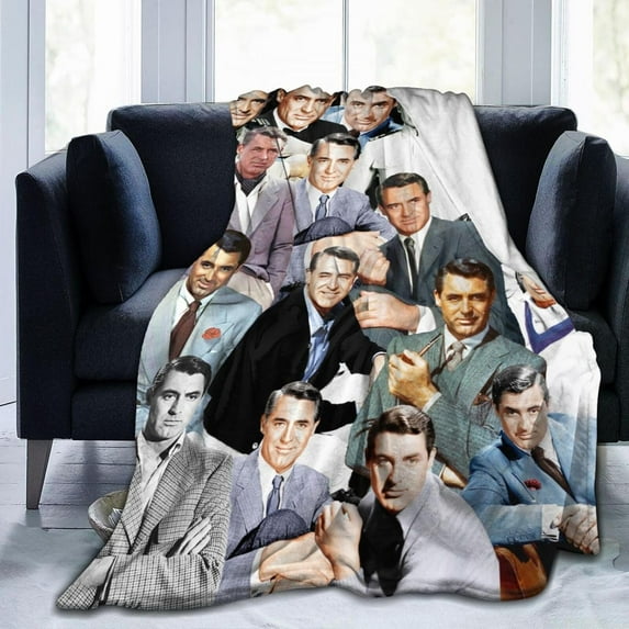 Blanket Cary Grant Ultra-Soft Micro Fleece Wollen Blankets Throw Blankets Carpet Gift for Home Decoration,Decor Sofa,Office,Dormitory Bed car Camp Couch All Seasons