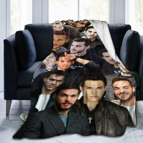 Blanket Chris Wood Throw Flannel Blankets UltraSoft Micro Fleece Blanket Warm Cozy Plush Gift for Room Decoration Sofa,Office Bed car Camp Couch Beach