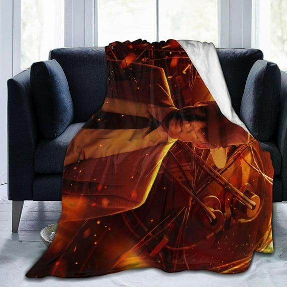 Blanket Cillian Actor Murphy Throw Flannel Blankets Warm Soft Cozy Fuzzy Air Conditioning Blanket for Living Room Sofa Bed Gift Blankets for All Seasons 40"x50"