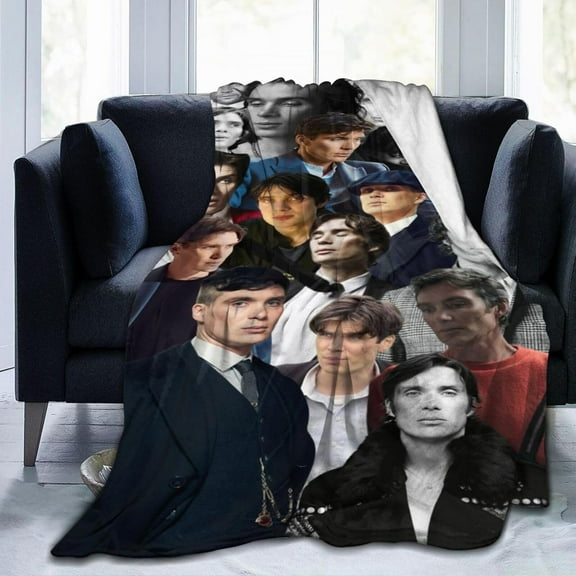 Blanket Cillian Murphy Soft and Comfortable Wool Fleece Throw Blankets Gift for Home Decoration Sofa Office car Camping Yoga Travel Home Decoration Cozy Plush Beach