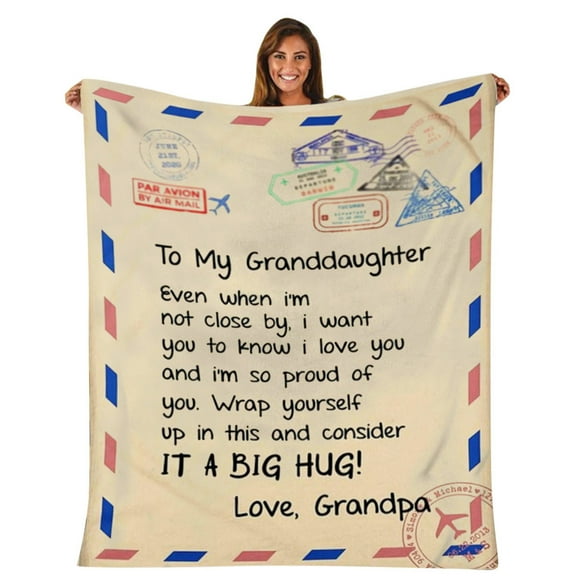 Blanket,Comfortable Wrap Blanket Perfect Letter Blanket A Gift For Family Friends Lovers