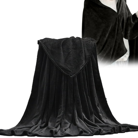 Blanket Conditioner Quilt Soft Blanket Lightweight Fiber Flannel Blanket Suitable for Adult Sofas and Bedrooms 27.5*40 In Black