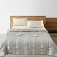 thumbnail image 1 of Blanket,Cozy Seersucker Comforter Size 0.4 Reversible Lightweight Blanket Breathable Smooth Summer Bedding Quilt For Hot Sleepers Night, 1 of 4
