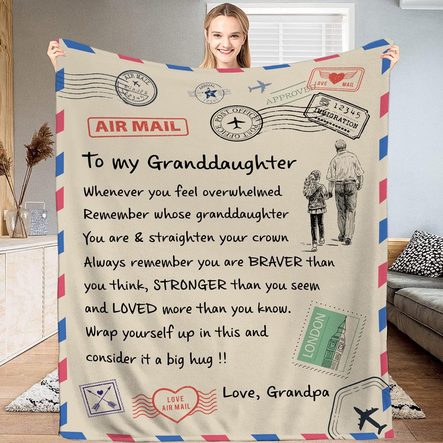 Blanket for Daughter from Dad,Daughter Gift Blanket Gift for Daughter