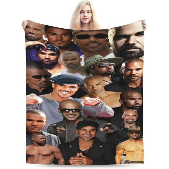 Blanket Derek Morgan Soft and Comfortable Wool Fleece Throw Blankets Gift for Home Decoration Sofa Office car Camping Yoga Travel Home Decoration Cozy Plush Beach