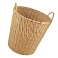 thumbnail image 1 of Plastic Woven Laundry Basket, Portable, Foldable, Imitation Rattan, Large Capacity, Ideal For Minimal Spaces, 1 of 6