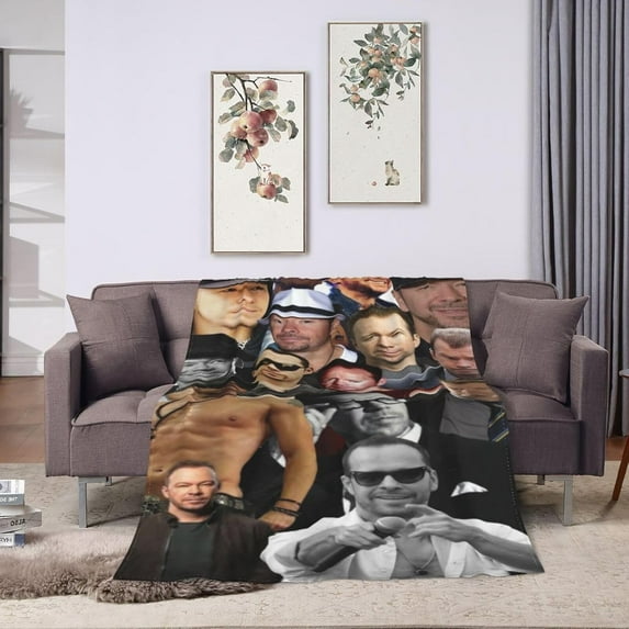 Blanket Donnie Wahlberg Soft and Comfortable Wool Fleece Throw Blankets Gift for Home Decoration Sofa Office car Camping Yoga Travel Home Decoration Cozy Plush Beach