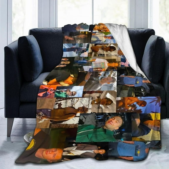 Blanket Drew Actor Starkey Throw Flannel Blankets Warm Soft Cozy Fuzzy Blanket for Bed Sofa Couch Camping Travel Gift Blankets for All Seasons 50""x40"", Black