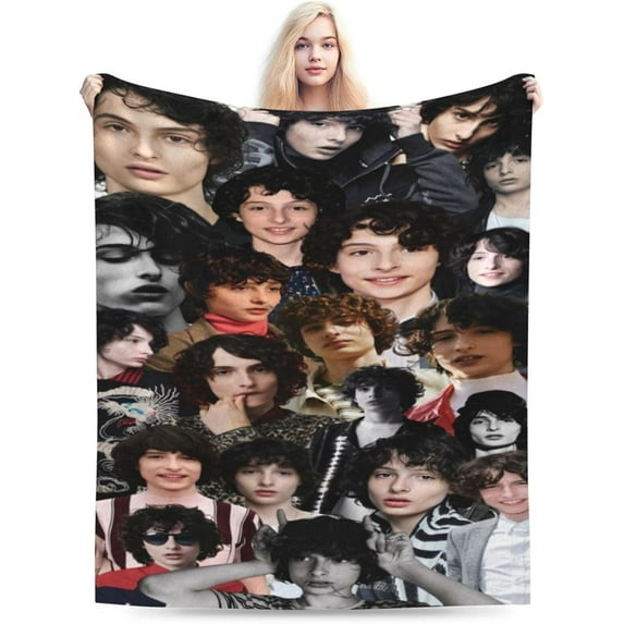 Blanket Finn Wolfhard Soft and Comfortable Wool Fleece Throw Blankets Gift for Home Decoration Sofa Office car Camping Yoga Travel Home Decoration Cozy Plush Beach