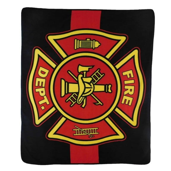 Blanket - Fire Fighters Fire Department 50x60 Polar Fleece Plush Throw