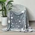 thumbnail image 1 of Blanket Flannel Blanket Small Winter Blanket Embroidered Short Office Lunch Break Conditioning Fleece Nap Blanket Pattern Blanket, 1 of 7