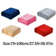 thumbnail image 1 of Blanket Flannel Thickening Warm Throw Blanket Lightweight Plush Solid Color Microfiber Blankets 70X100Cm, Plain Flannel Blanket 70X100Cm Silver Grey By Shiogb, 1 of 8