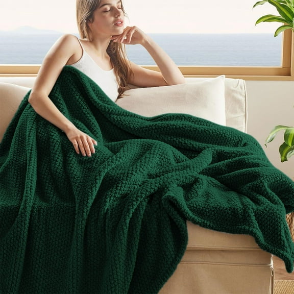 Blanket,Fleece Throw Blanket Extra Large Soft And Warm Blankets For Couch Sofa And Bed Textured Cozy Fuzzy And Lightweight