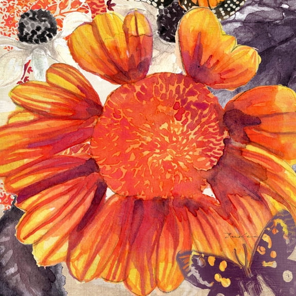 "Blanket Flower" Painting Print on Wrapped Canvas