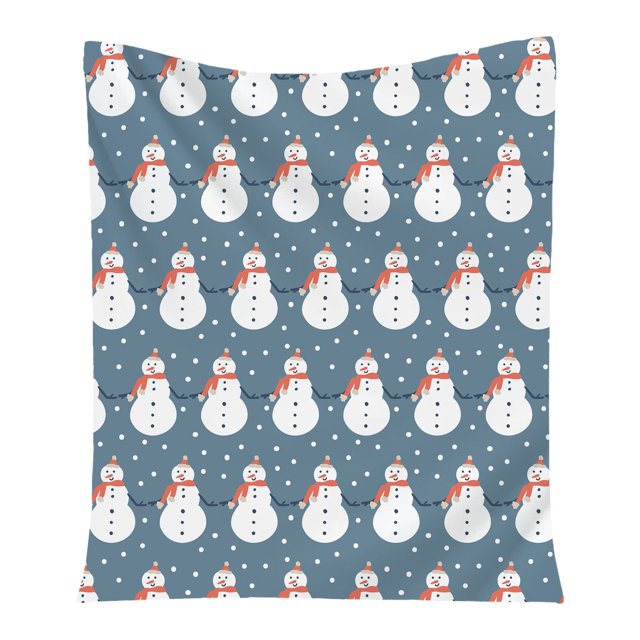 Blanket For Kids Throw Blankets Christmas Snowman Christmas Tree Furry