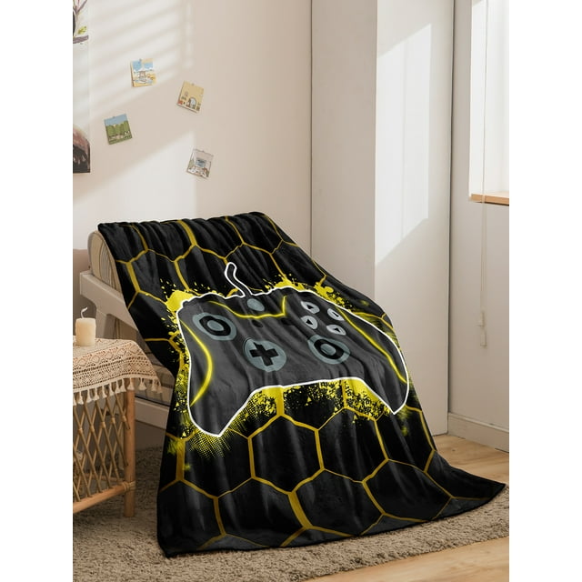 Blanket Gaming Toys Gifts for Teen Boys Kids, Gamers Game Controller
