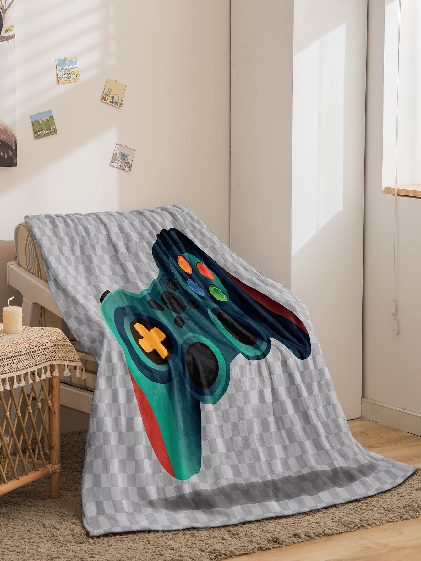 Blanket Gaming Toys Gifts for Teen Boys Kids, Gamers Game Controller