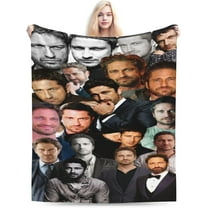 Blanket Gerard Butler Soft and Comfortable Wool Fleece Throw Blankets Gift for Home Decoration Sofa Office car Camping Yoga Travel Home Decoration Cozy Plush Beach