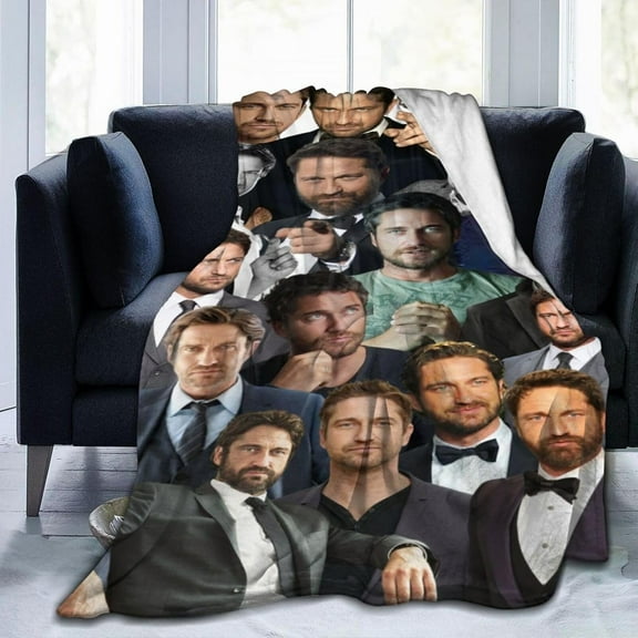 Blanket Gerard Butler Soft and Comfortable Wool Fleece Throw Blankets Gift for Home Decoration Sofa Office car Camping Yoga Travel Home Decoration Cozy Plush Beach