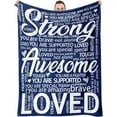thumbnail image 1 of Blanket Gifts for Women Men - Get Well Blanket, Inspirational Gifts for Him Her, Feel Better After Surgery Present, Thinking of You Gift for Boyriend Dad Husband 60'''' x 50'''', 1 of 6