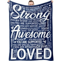 Blanket Gifts for Women Men - Get Well Blanket, Inspirational Gifts for Him Her, Feel Better After Surgery Present, Thinking of You Gift for Boyriend Dad Husband 60'''' x 50''''