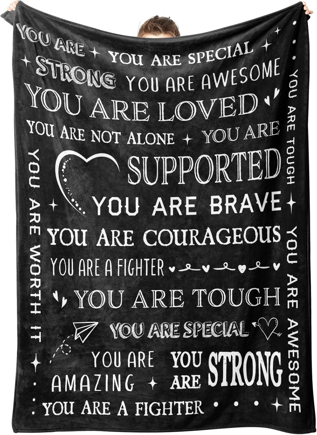 Blanket Gifts for Women or Men - Get Well Blanket, Inspirational Gifts for Her Him, Feel Better After Surgery Gifts, Thinking of You Gifts for Mom Friend Sister Coworker