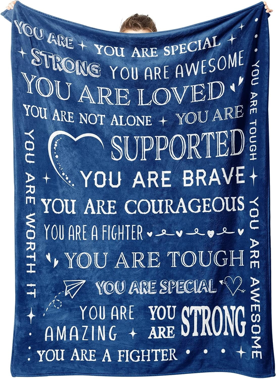 Blanket Gifts for Women or Men - Get Well Blanket, Inspirational Gifts for Her Him, Feel Better After Surgery Gifts, Thinking of You Gifts for Mom Friend Sister Coworker