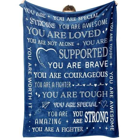 Blanket Gifts for Women or Men - Get Well Blanket, Inspirational Gifts for Her Him, Feel Better After Surgery Gifts, Thinking of You Gifts for Mom Friend Sister Coworker
