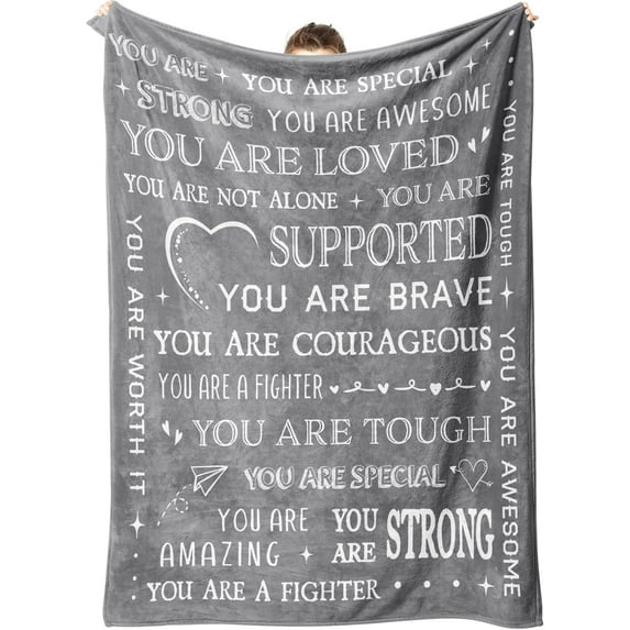 Blanket Gifts for Women or Men - Get Well Blanket, Inspirational Gifts for Her Him, Feel Better After Surgery Gifts, Thinking of You Gifts for Mom Friend Sister Coworker