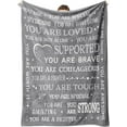 thumbnail image 1 of Blanket Gifts for Women or Men - Get Well Soon Blanket, Sympathy Gifts for Her Him, Thinking of You Gifts, Inspirational Gifts Blanket for Friend Sister Daughter Son Coworker, 1 of 6