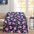 thumbnail image 1 of Blanket for Girls Soft Cozy Lightweight Xmas Gifts Throw Blanket for Couch Sofa Bed Living Room Home Navy Pink Decor for Boys Girls Kids Adults Gift 50x60 inch, 1 of 8