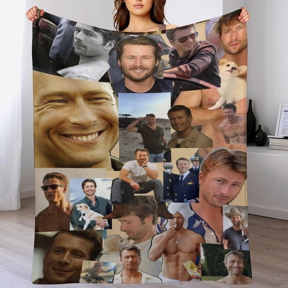 Blanket Glenn Star Powell Blanket Poster Soft Comfortable Warm Wool Blanket Fan Gift Suitable for Room Sofa Office Bed Car Camping Sofa Decoration Comfortable 30"x40"