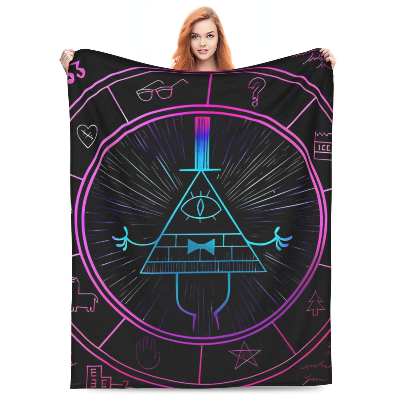 Blanket Gravity Falls Soft Plush Flannel Warm Bed Throws Blankets for