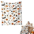 thumbnail image 1 of Blanket Halloween Blanket Sofa Blanket Pattern B75 * 100 - 1 Blanket Sofa Blanket Polyester Blanket - Polyester Fiber Multi-color Size 35*35*5CM, 1 of 8