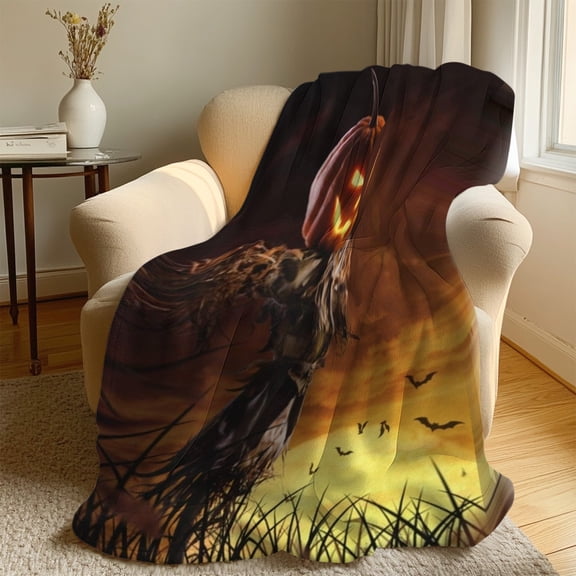 Blanket,Halloween Flannel Blanket – Conditioning/Siesta Throw Soft & Cozy