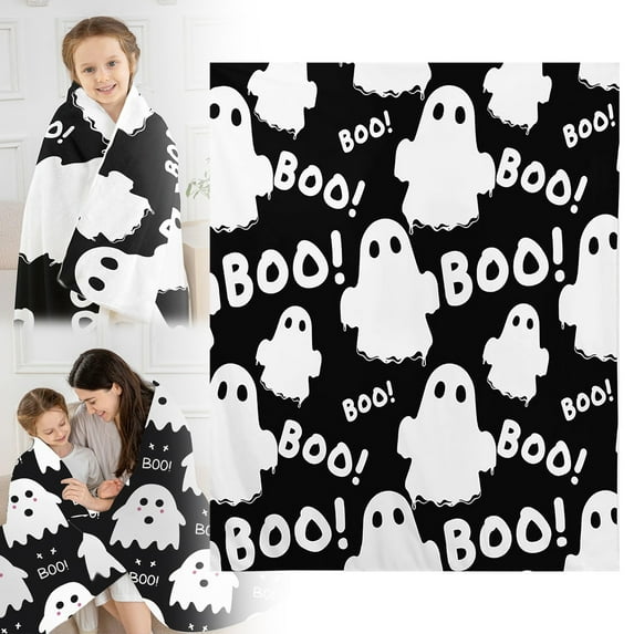 Blanket,Halloween Flannel Printed Blanket Perfect For Naps Summer Conditioned Cover & All Season Use