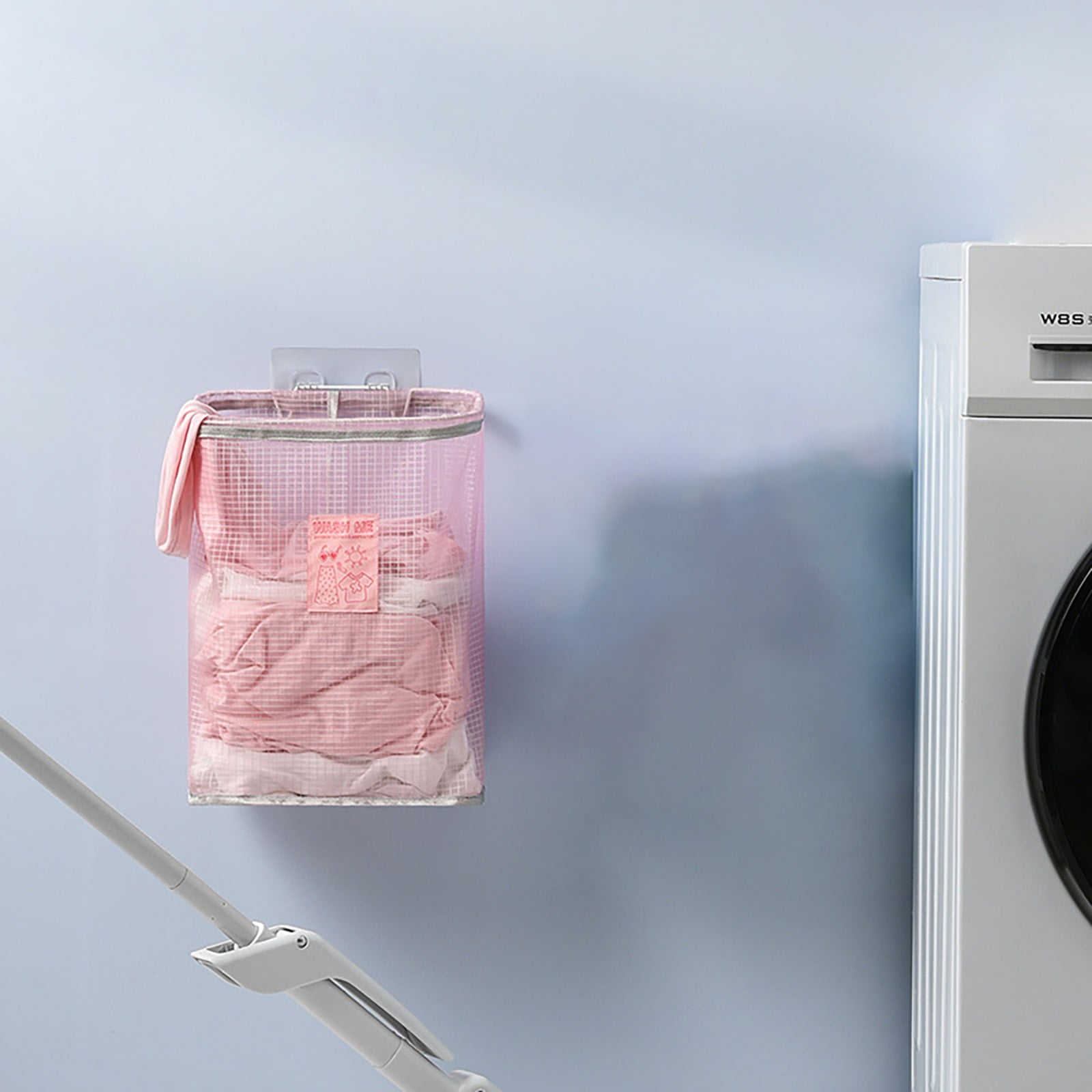 Blanket Hanging Laundry Hamper Bag Space Large Storage Folding Basket