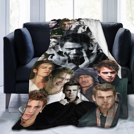 Blanket Hayden Christensen Soft and Comfortable Wool Fleece Throw Blankets Gift for Home Decoration Sofa Office car Camping Yoga Travel Home Decoration Cozy Plush Beach