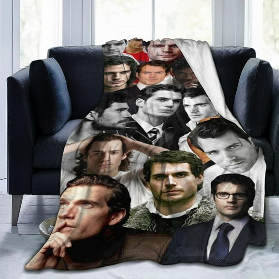 Blanket Henry Cavill Soft and Comfortable Wool Fleece Throw Blankets Gift for Home Decoration Sofa Office car Camping Yoga Travel Home Decoration Cozy Plush Beach