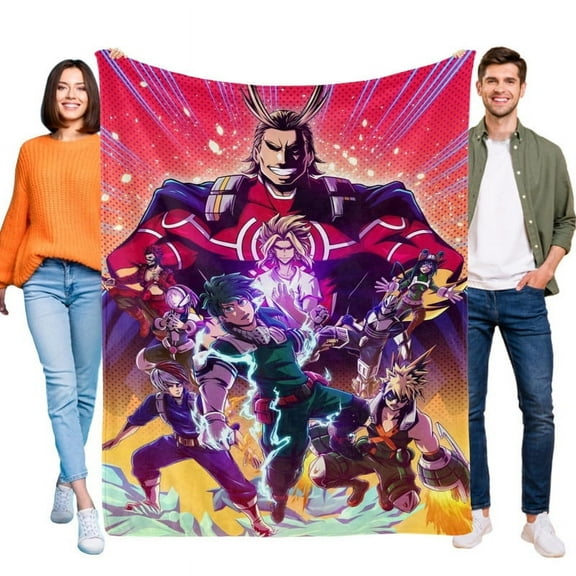 Blanket My Hero Academia Anime Soft Throw Blanket Micro Fleece Fuzzy Blankets Thin Bed Couch Decor Adult Nap Bedroom Car All Season Birthday Gifts 30"X40"