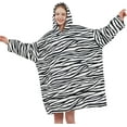 thumbnail image 1 of Blanket Hoodie, Oversized Sherpa Fleece Wearable Blanket for Women & Men, Super Warm and Cozy Plush Flannel Hooded Blanket, Sweatshirt Gift with Giant Pocket, 1 of 6