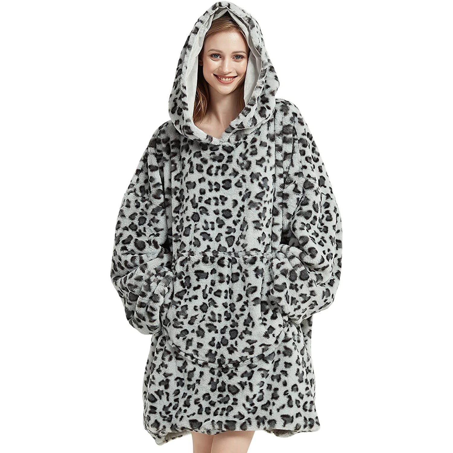 Blanket Hoodie, Oversized Wearable Blanket for Adult Women and Men