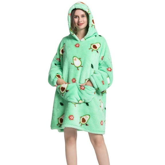 Blanket Hoodie for Women Men Oodie Adult Cozy Warm Wearable Blanket Comfy Sherpa Oversized Hoodie Blanket Sweater with Pocket