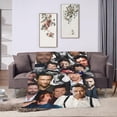 thumbnail image 1 of Blanket Hugh Jackman Soft and Comfortable Wool Fleece Throw Blankets Gift for Home Decoration Sofa Office car Camping Yoga Travel Home Decoration Cozy Plush Beach, 1 of 5