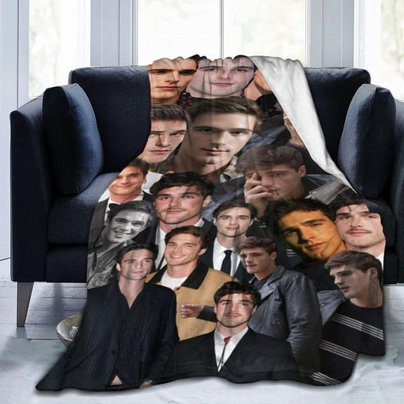 Blanket Jacob Elordi Soft and Comfortable Wool Fleece Throw Blankets Gift for Home Decoration Sofa Office car Camping Yoga Travel Home Decoration Cozy Plush Beach